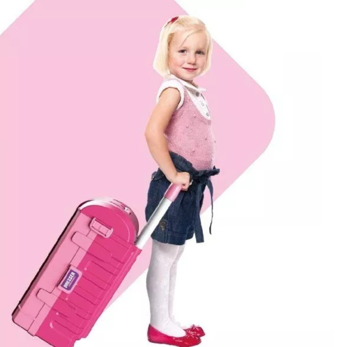 Maleta Juguete 2 en 1: Maquilladora Rosa
