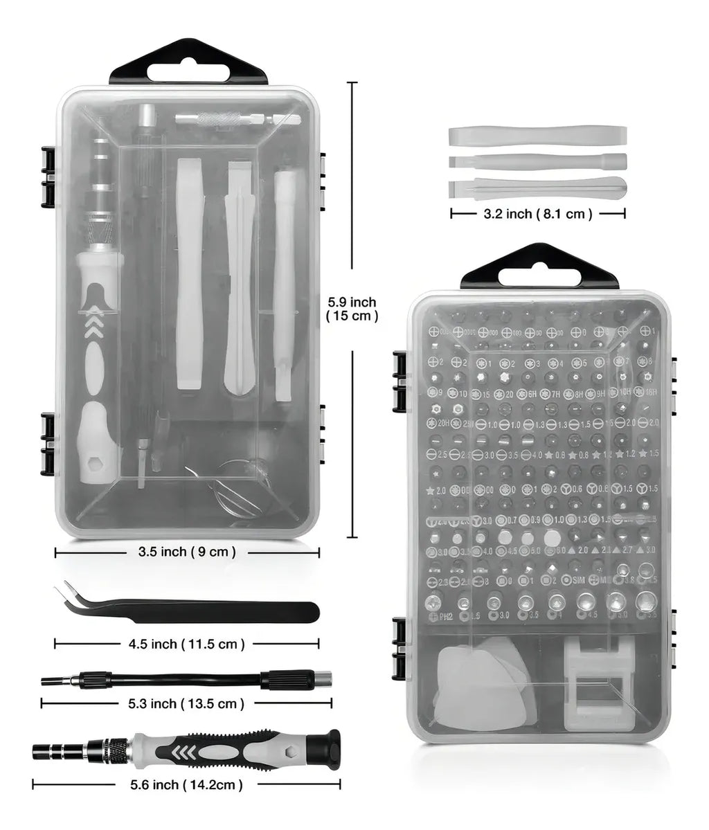 Kit Desatornillador Herramientas 115 Pc