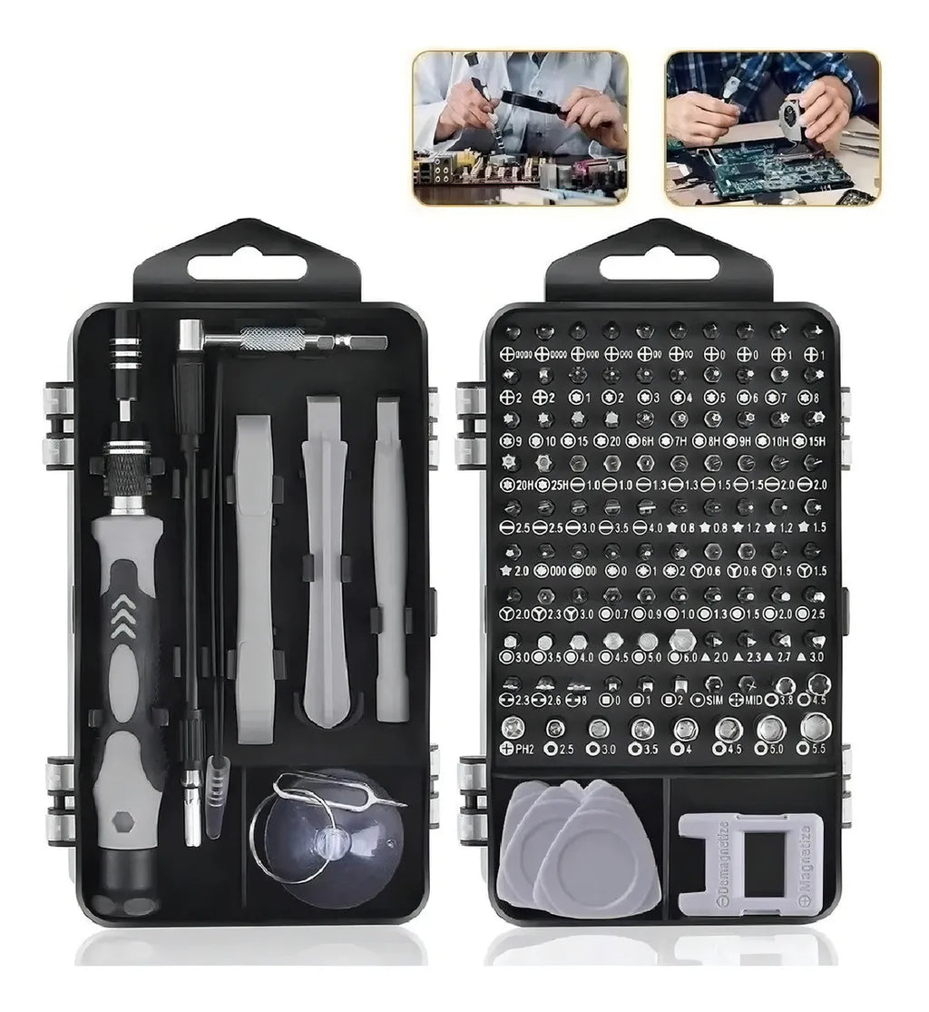 Kit Desatornillador Herramientas 115 Pc