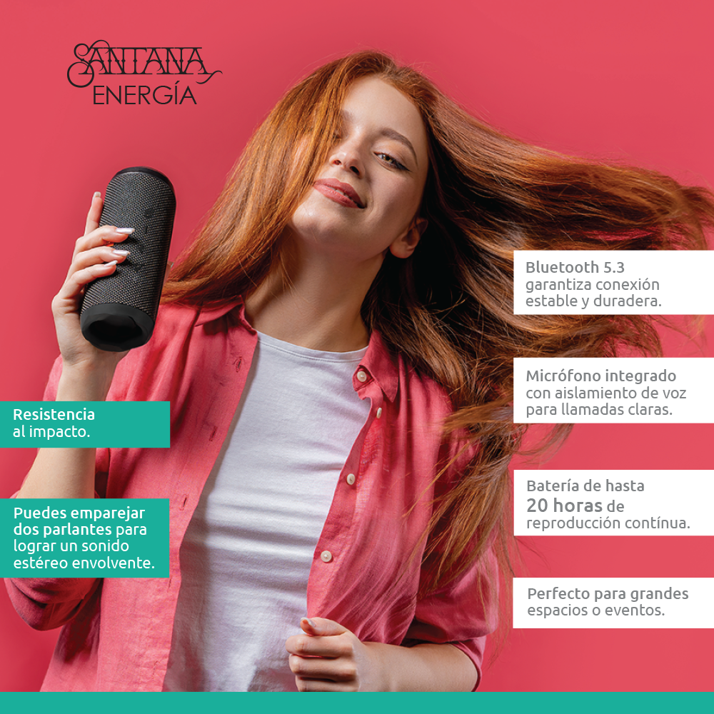 Santana Energía Parlante Bluetooth 5.3