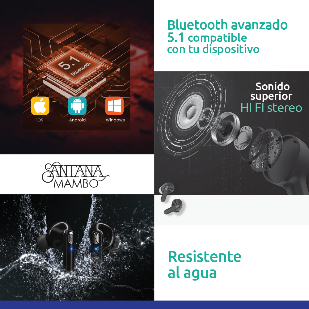 Santana Mambo Auriculares Inalámbricos